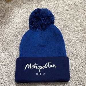 Metropolitan USA Blue Knit Beanie